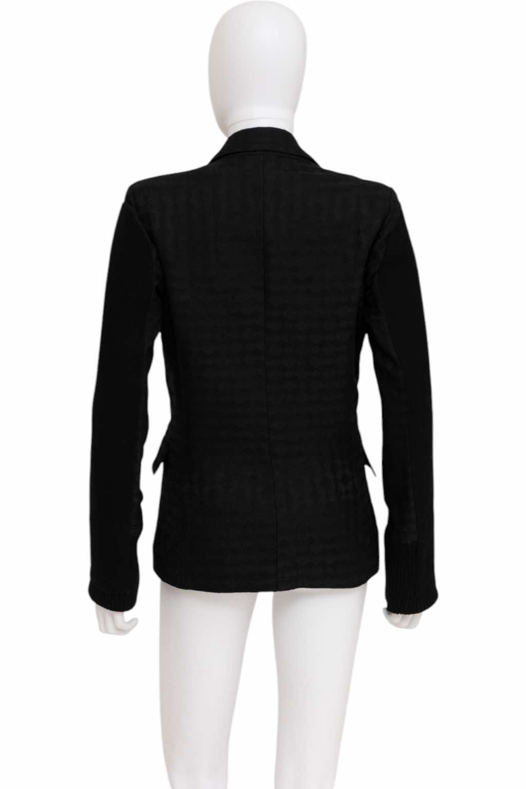 Dirk Bikkembergs Wool Monogram Black Blazer - Image 6