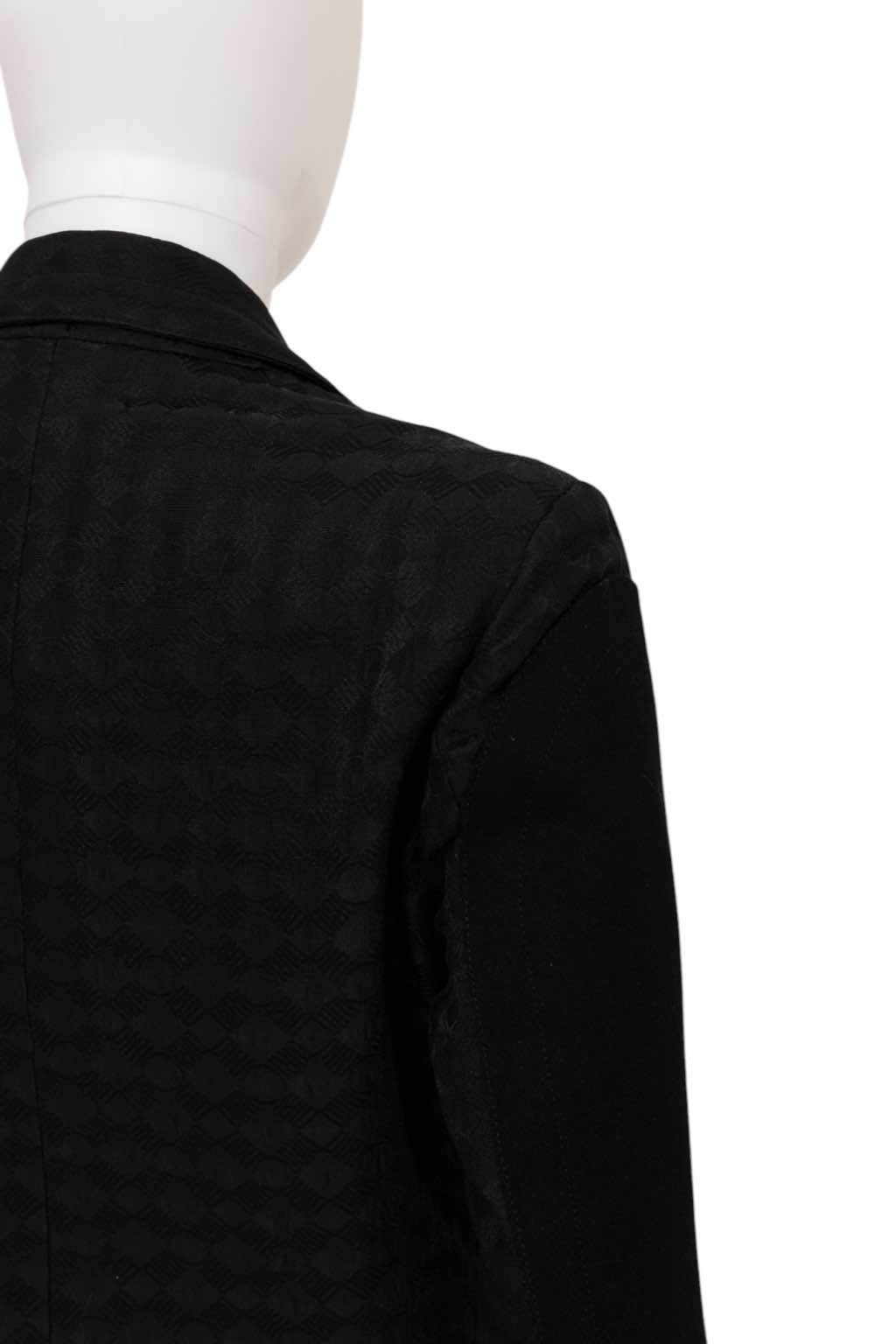 Dirk Bikkembergs Wool Monogram Black Blazer - Image 10