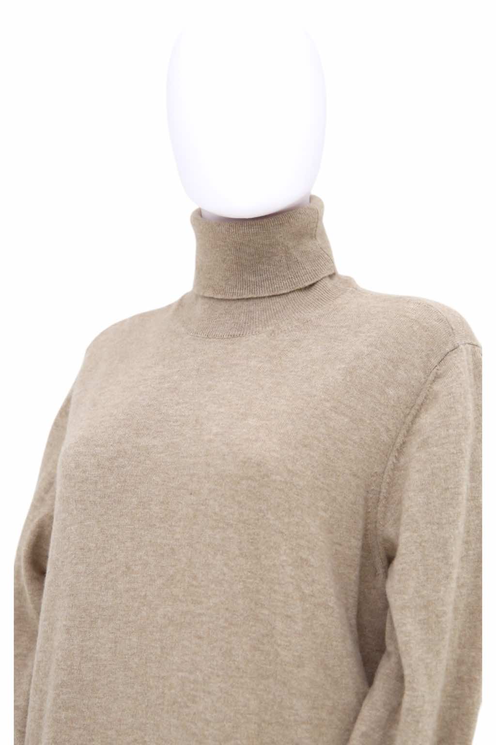 Maison Martin Margiela Wool Turtkenecked Brown Dress - Detail 2