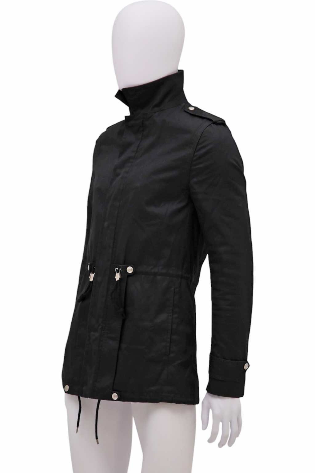 Dior Homme Military Zipped Black Coat - 4