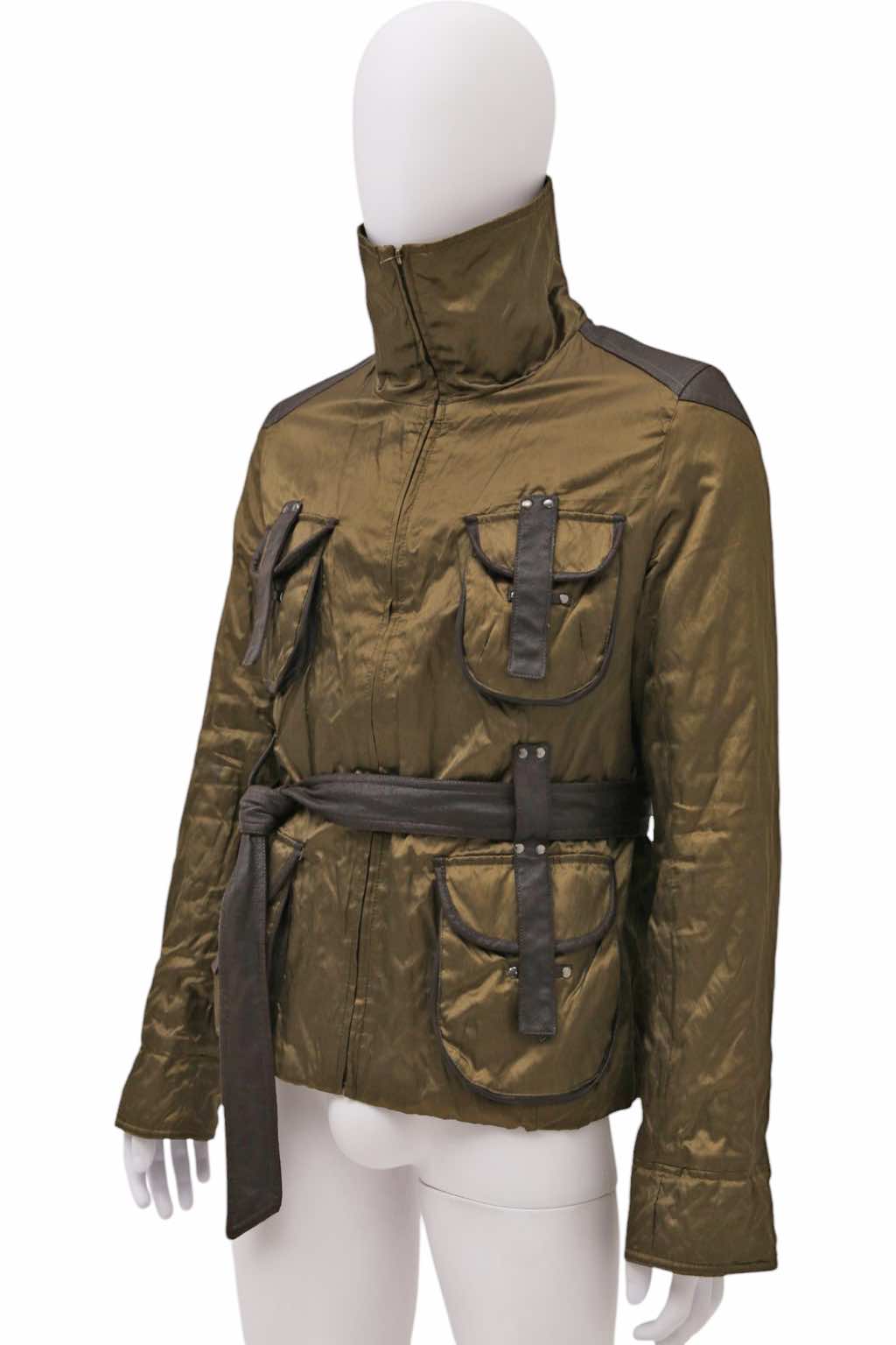 Balmain Multipocket Cargo Green Jacket - Back view