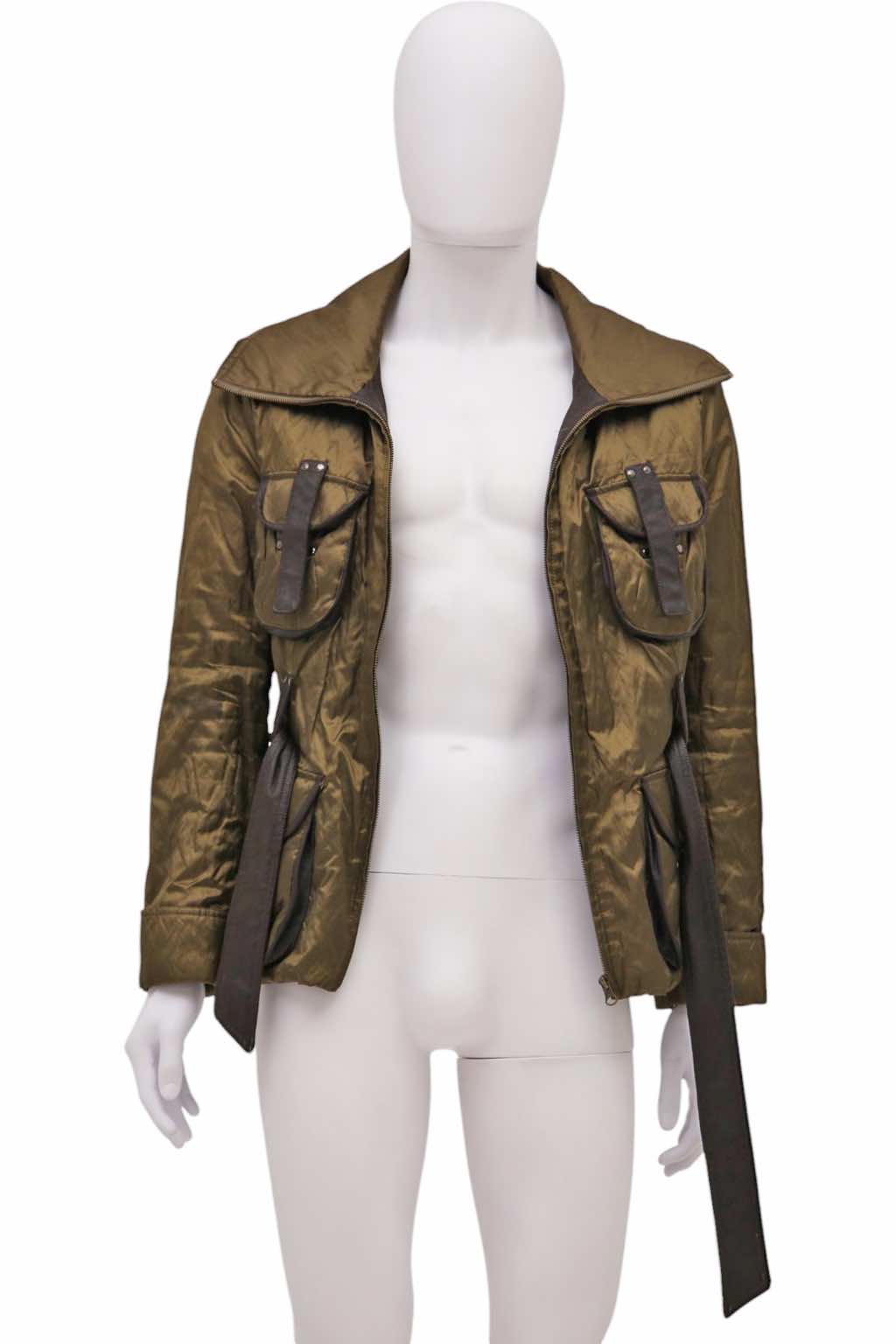 Balmain Multipocket Cargo Green Jacket - Side view