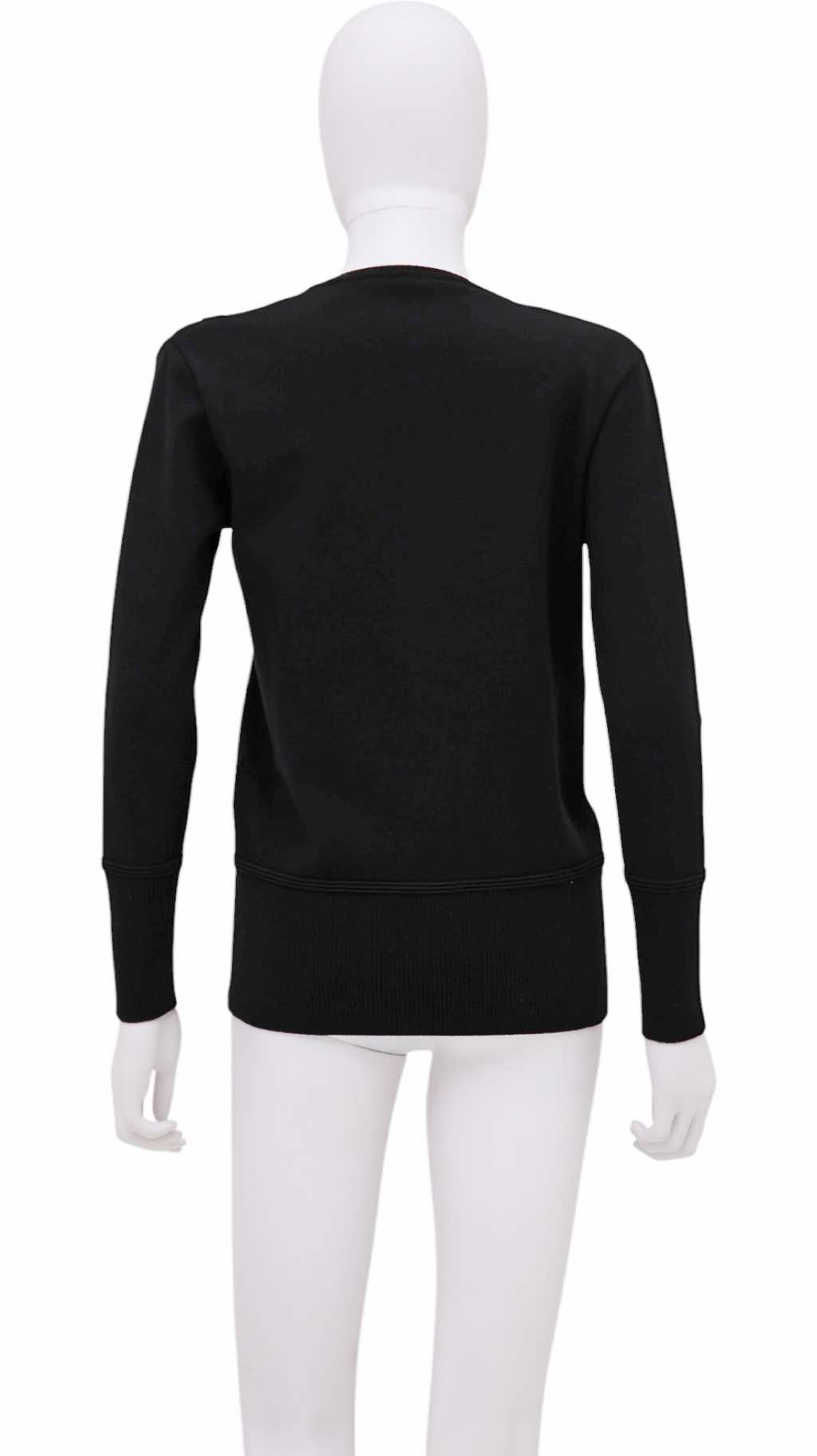 Roberto Cavalli Black Cut-Out Wool Longsleeve - Image 6
