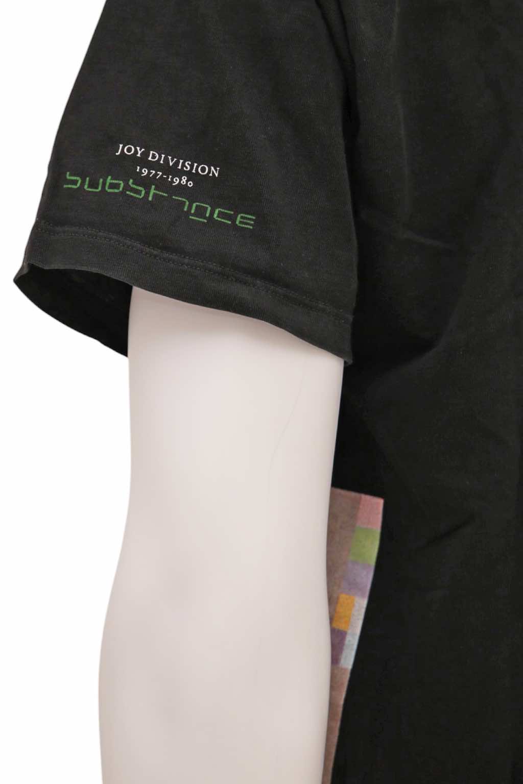 Raf Simons New Order Black Oversized Tee - Side view