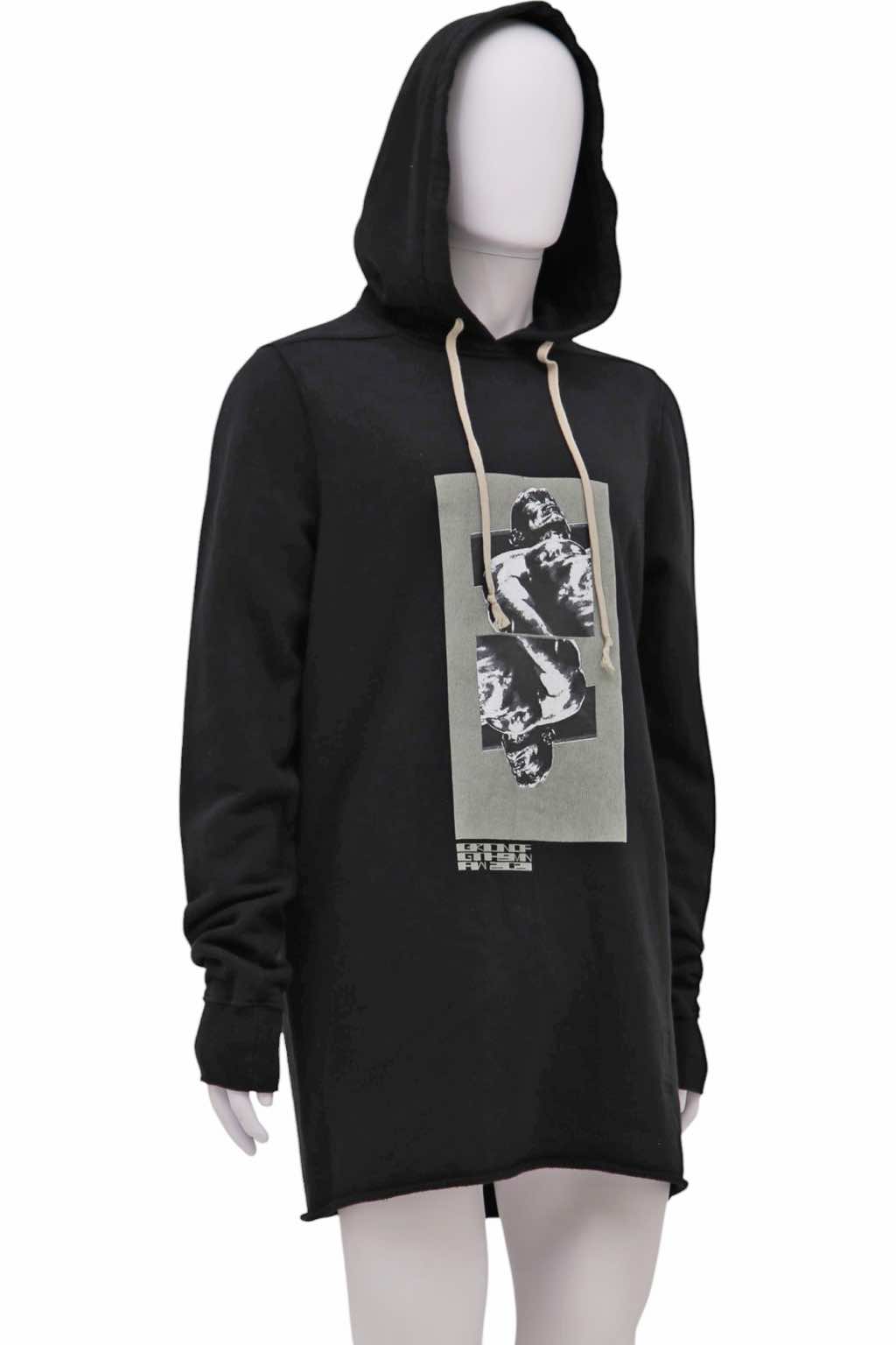 Rick Owens Black Oyster Hoodie - Image 6