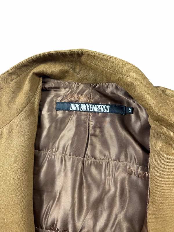 Dirk Bikkembergs Zipped Brown Coat - Detail 1