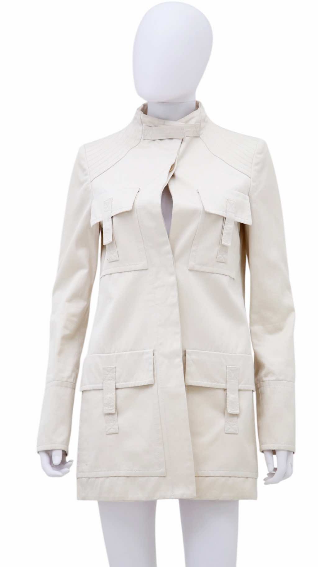 Gucci Multipocket White Coat