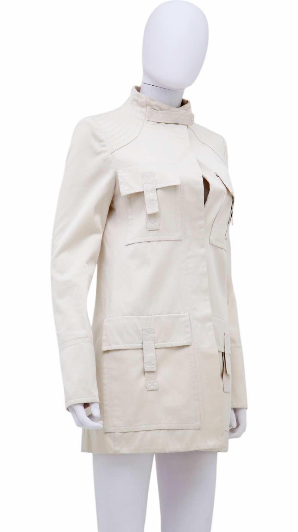 Gucci Multipocket White Coat - Image 6