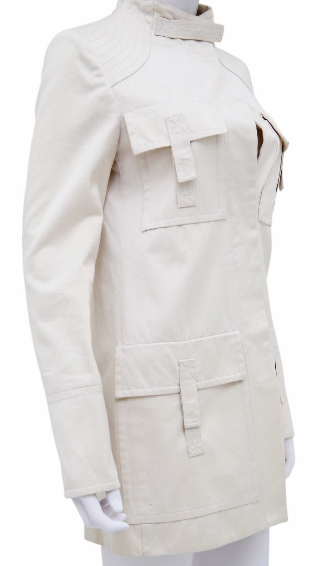 Gucci Multipocket White Coat - Image 10