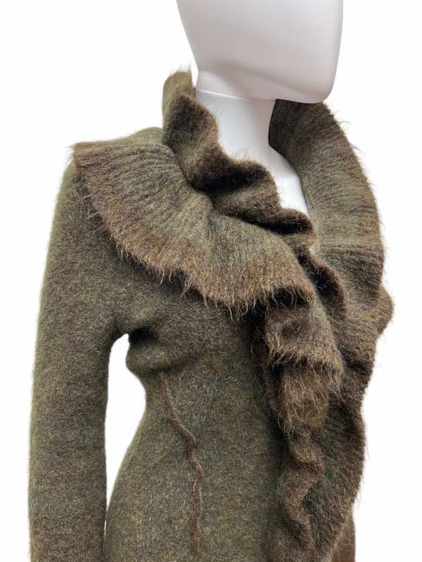Roberto Cavalli Knitted Wool Coat - Image 11