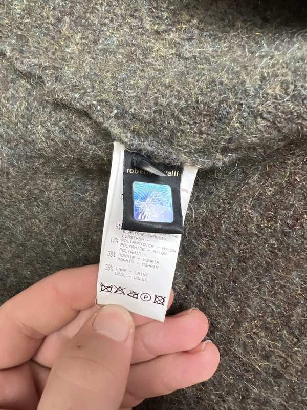 Roberto Cavalli Knitted Wool Coat - Image 13