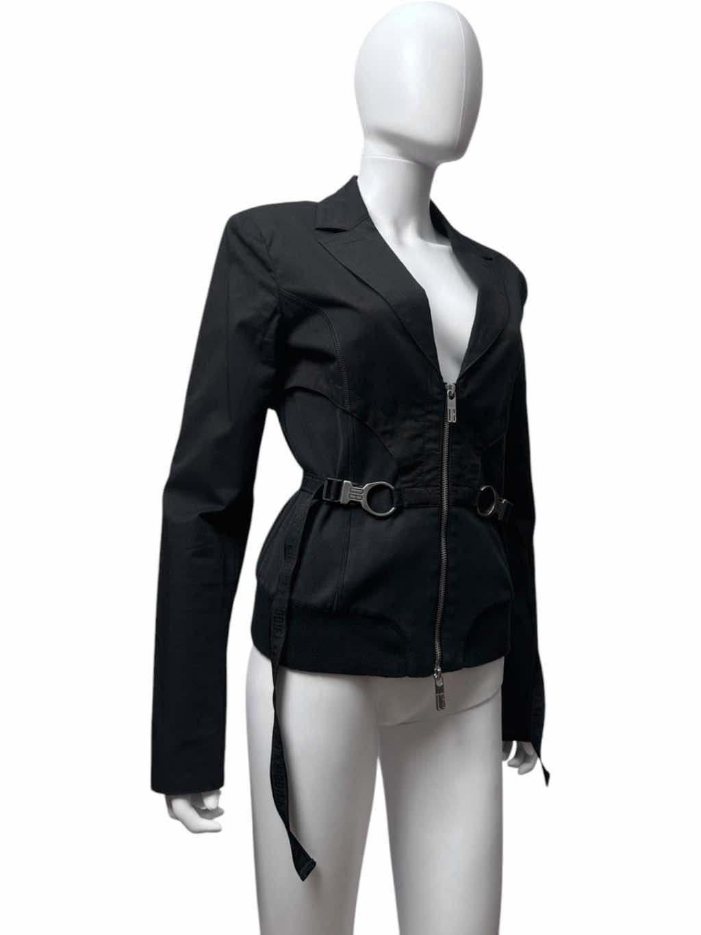Dirk Bikkembergs Black Utility Blazer - Side view