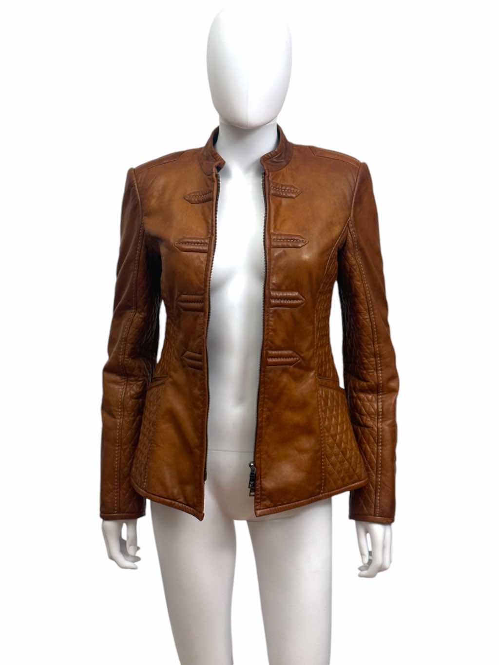 Giorgio Armani Brown Leather Jacket - Image 6
