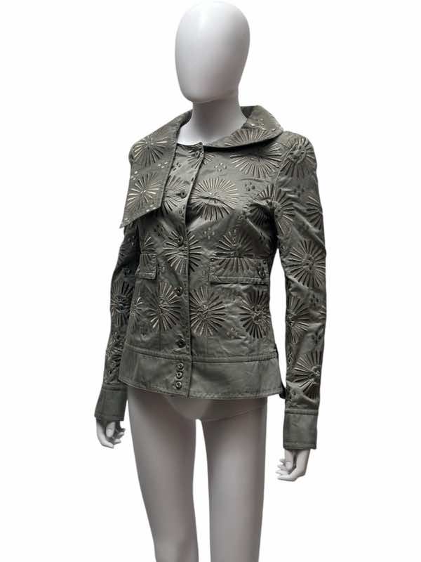 Gianfranco Ferré Sun Pattern Silver Jacket - Image 6