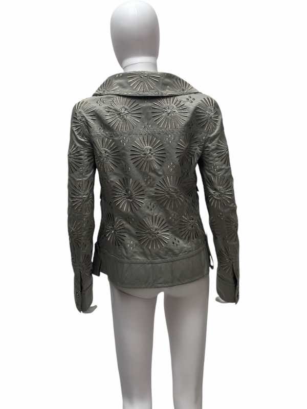 Gianfranco Ferré Sun Pattern Silver Jacket - 4