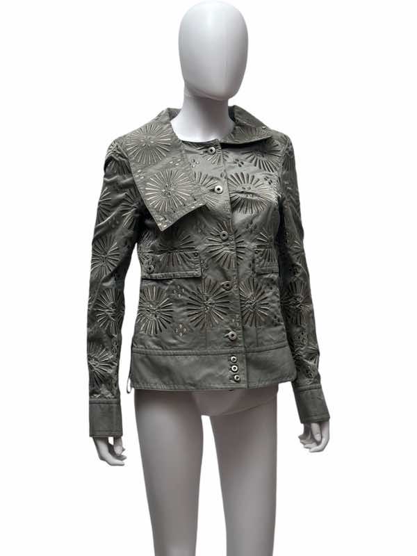 Gianfranco Ferré Sun Pattern Silver Jacket - Side view