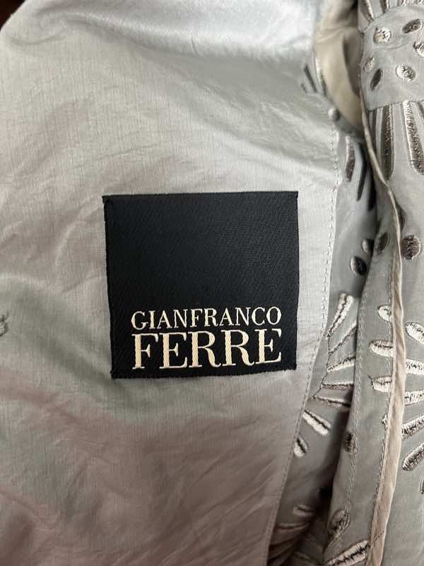 Gianfranco Ferré Sun Pattern Silver Jacket - Image 11