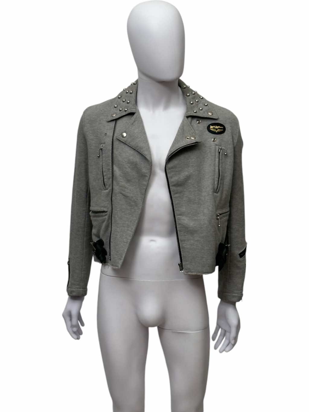 Junya Watanabe Studded Grey Biker Jacket