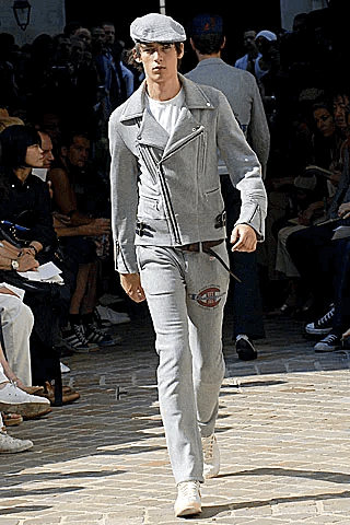 Junya Watanabe Studded Grey Biker Jacket - Back view