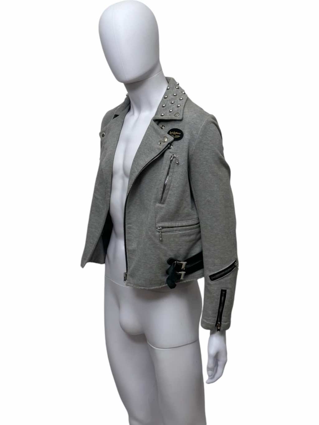 Junya Watanabe Studded Grey Biker Jacket - Image 6