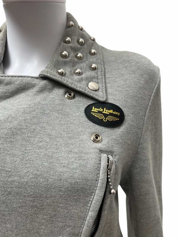 Junya Watanabe Studded Grey Biker Jacket - Detail 1