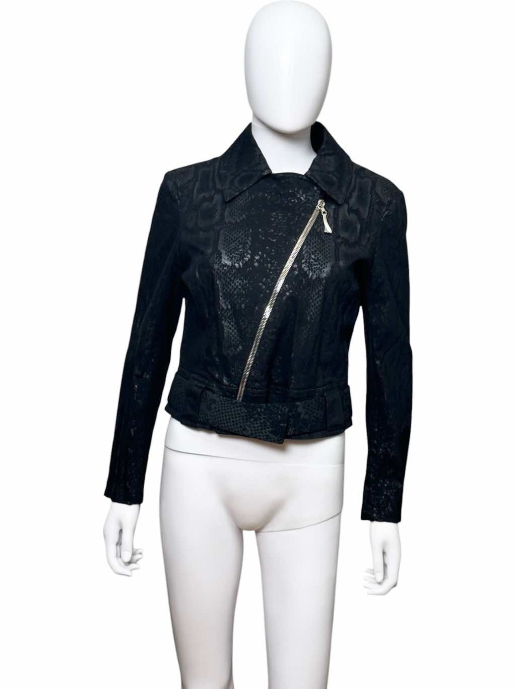 Roberto Cavalli Python Asymmetrical Zipped Jacket