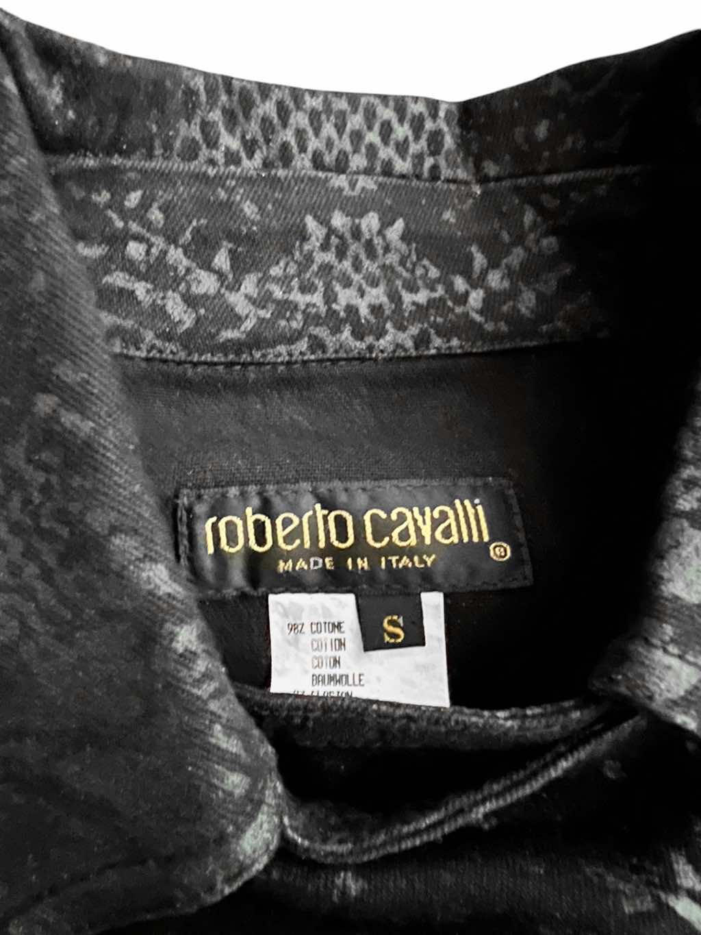 Roberto Cavalli Python Asymmetrical Zipped Jacket - Side view