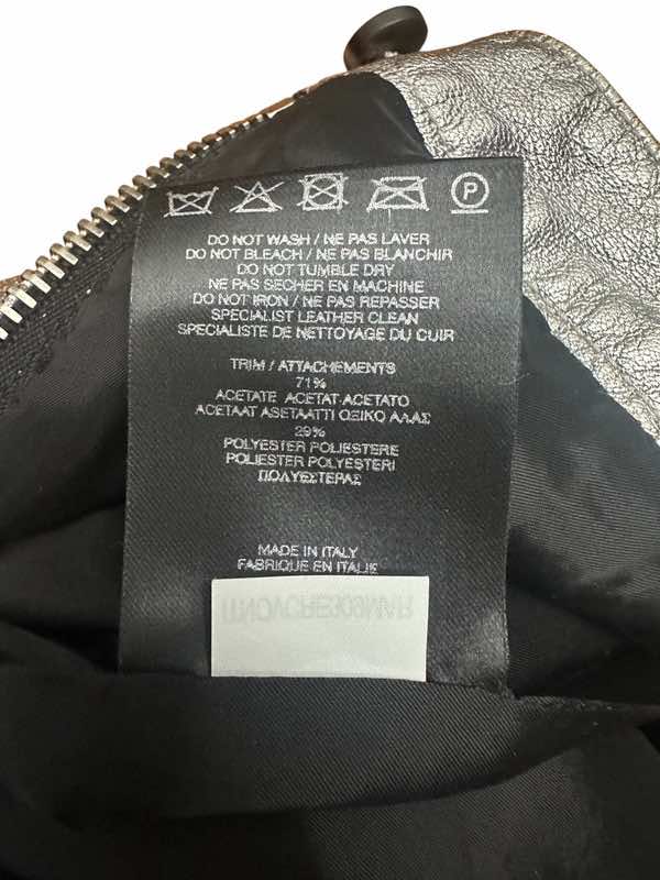 Burberry Leather Silver Pants - Image 10