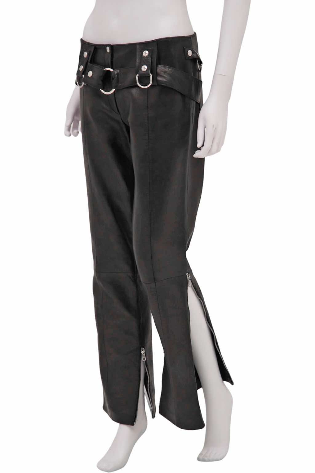 Dolce & Gabbana Bondage Belted Leather Pants - Image 6