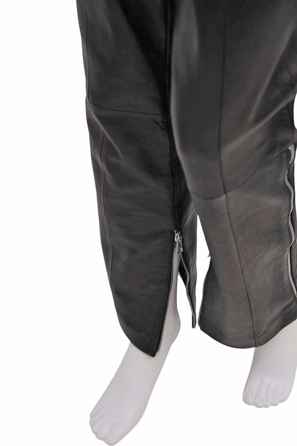 Dolce & Gabbana Bondage Belted Leather Pants - Image 10