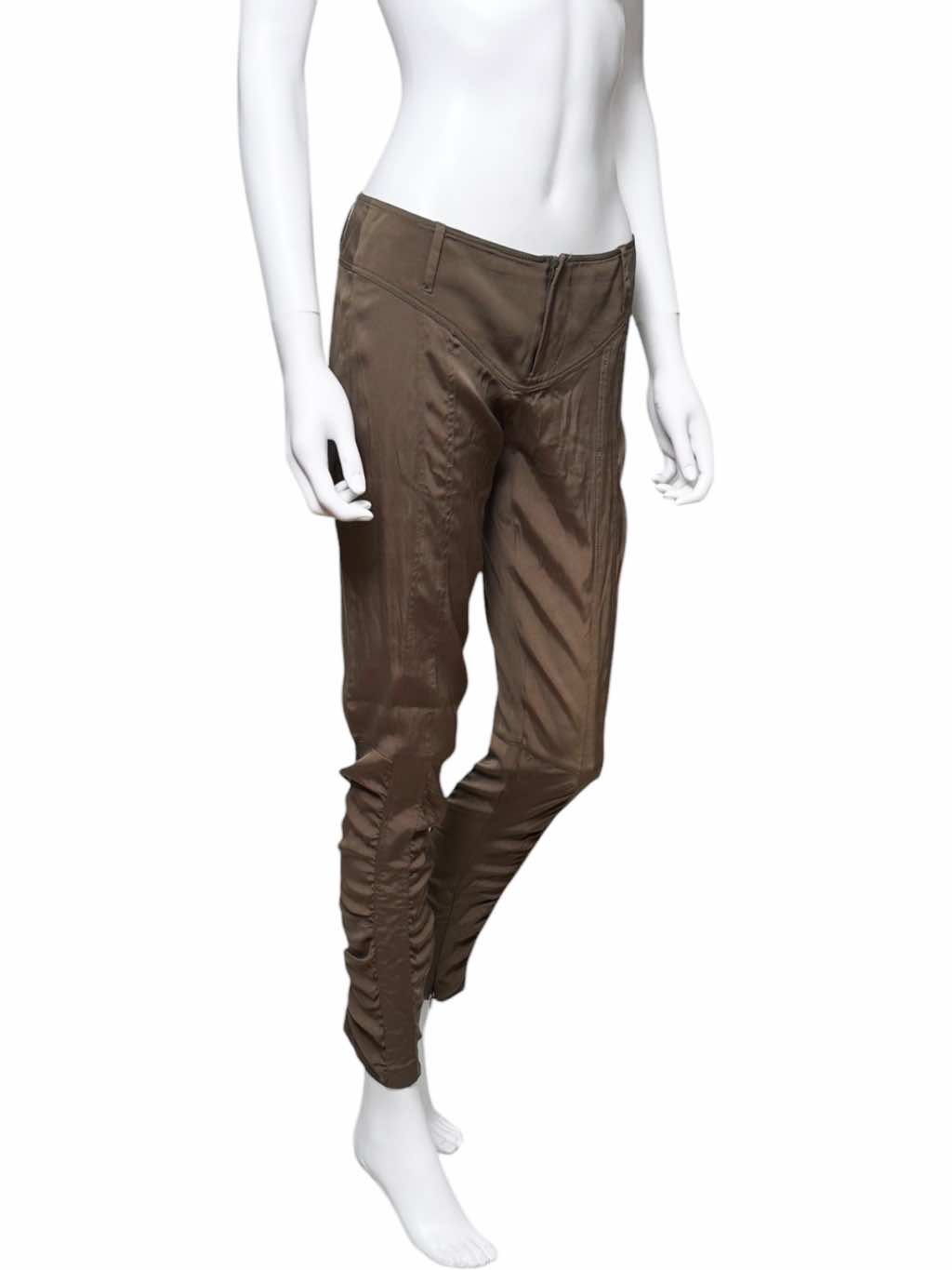 Gucci Silk Brown Pants