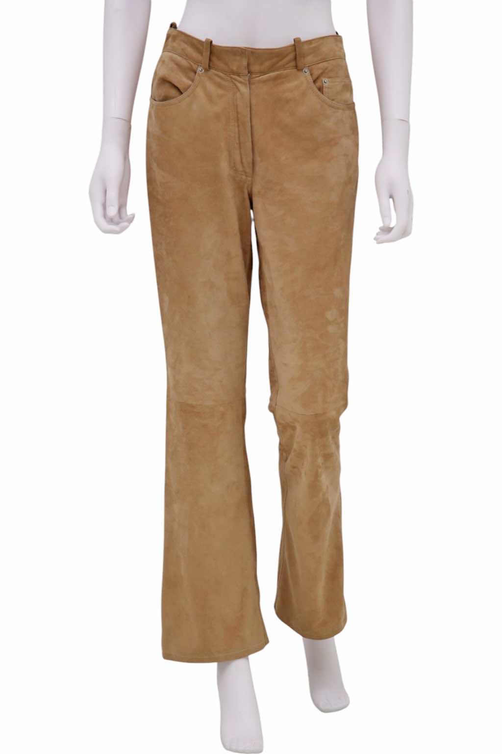 John Galliano Beige Suede Pants