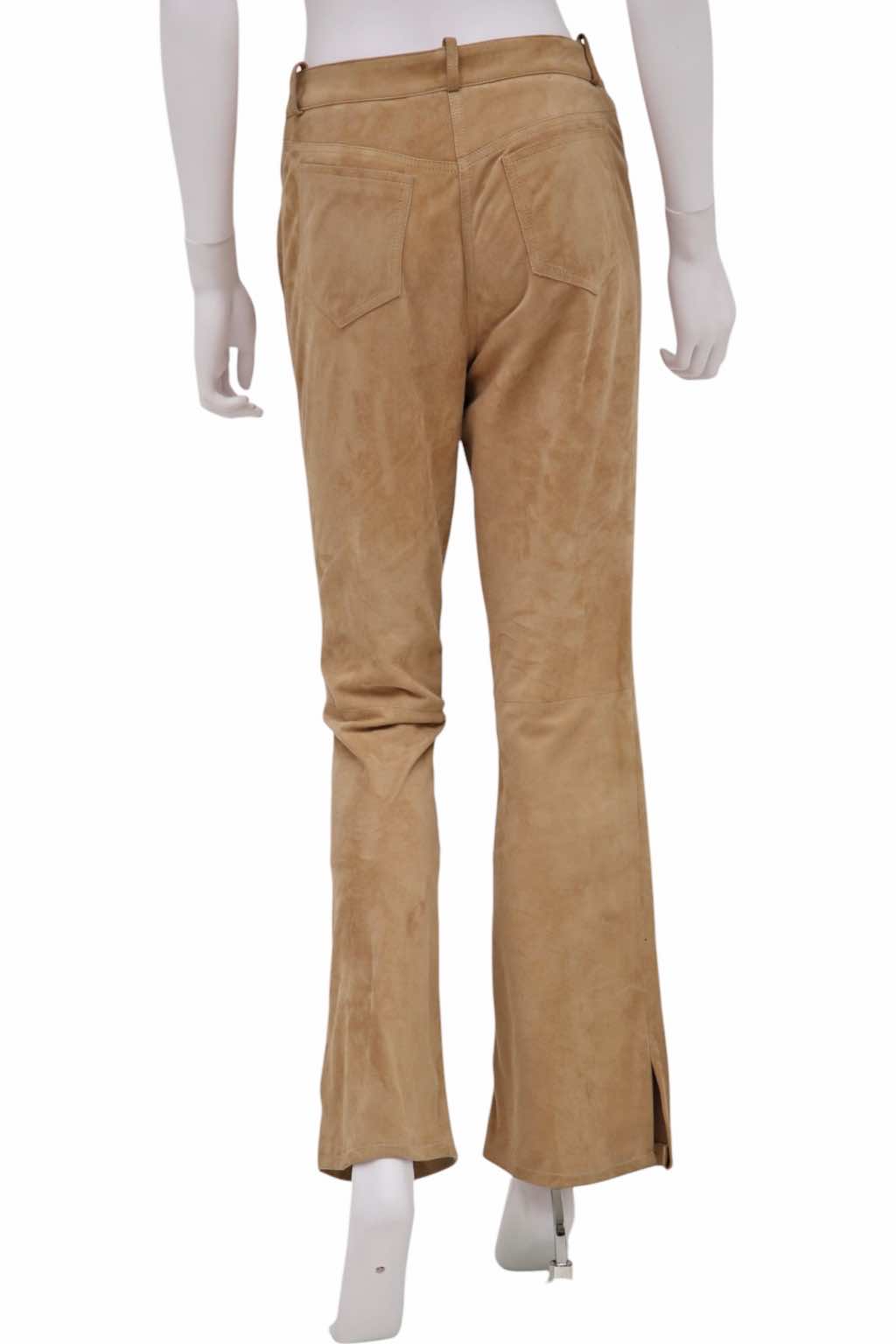 John Galliano Beige Suede Pants - Image 6