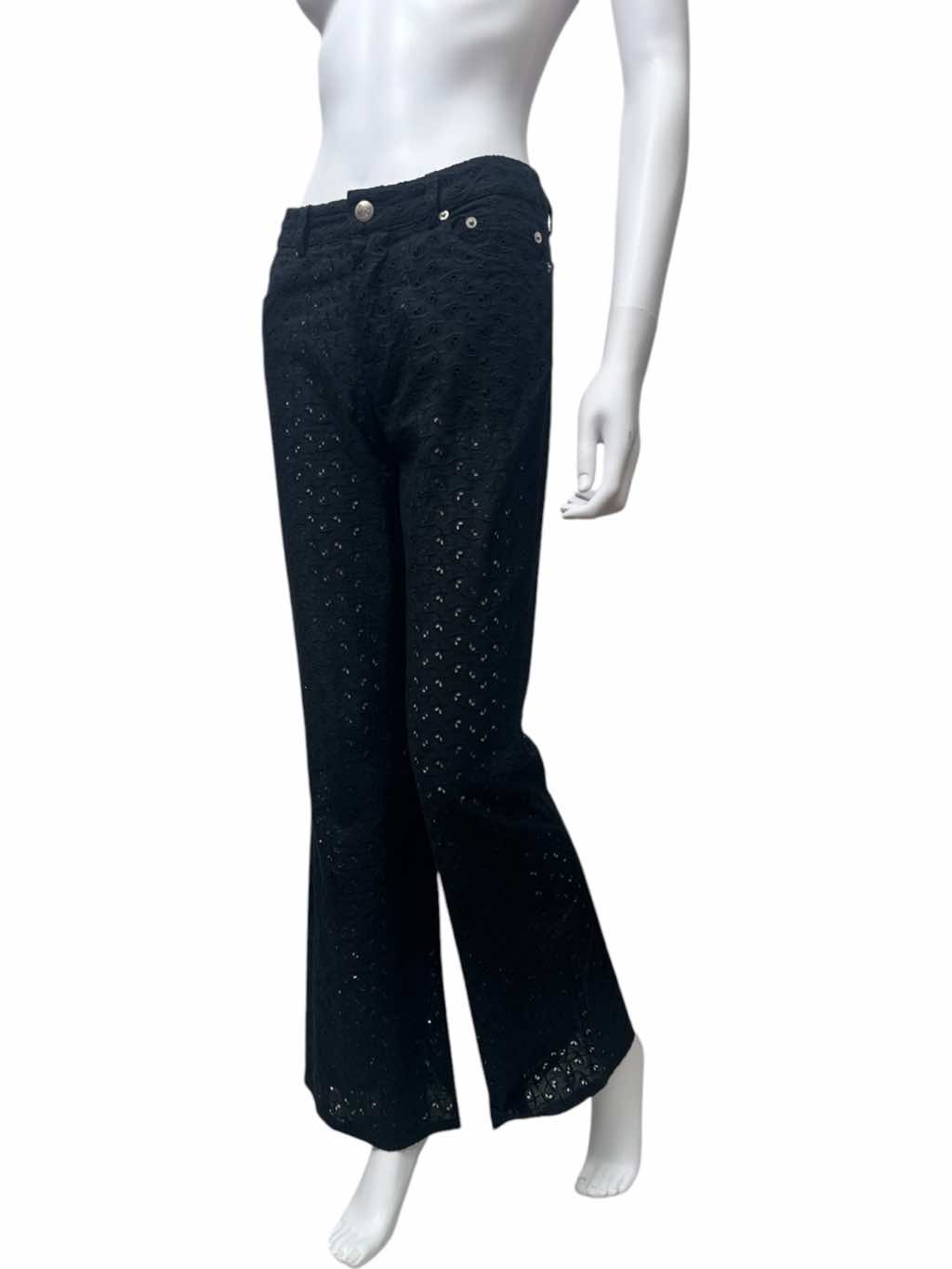 John Galliano Bootcut Black Pants - Back view