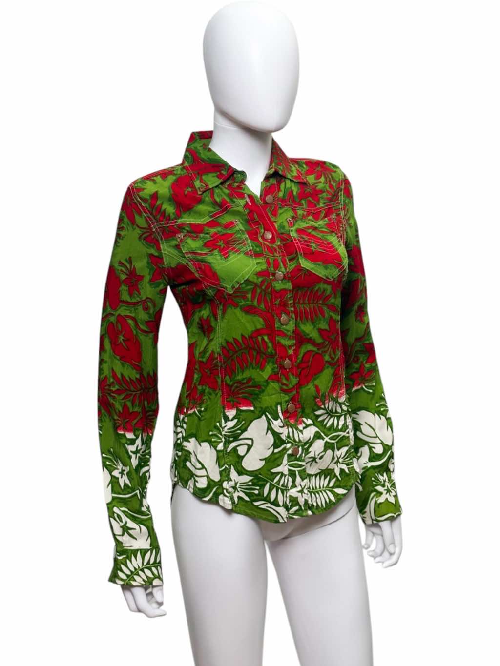 Jean Paul Gaultier Graphic Print Button Up Shirt - Back view