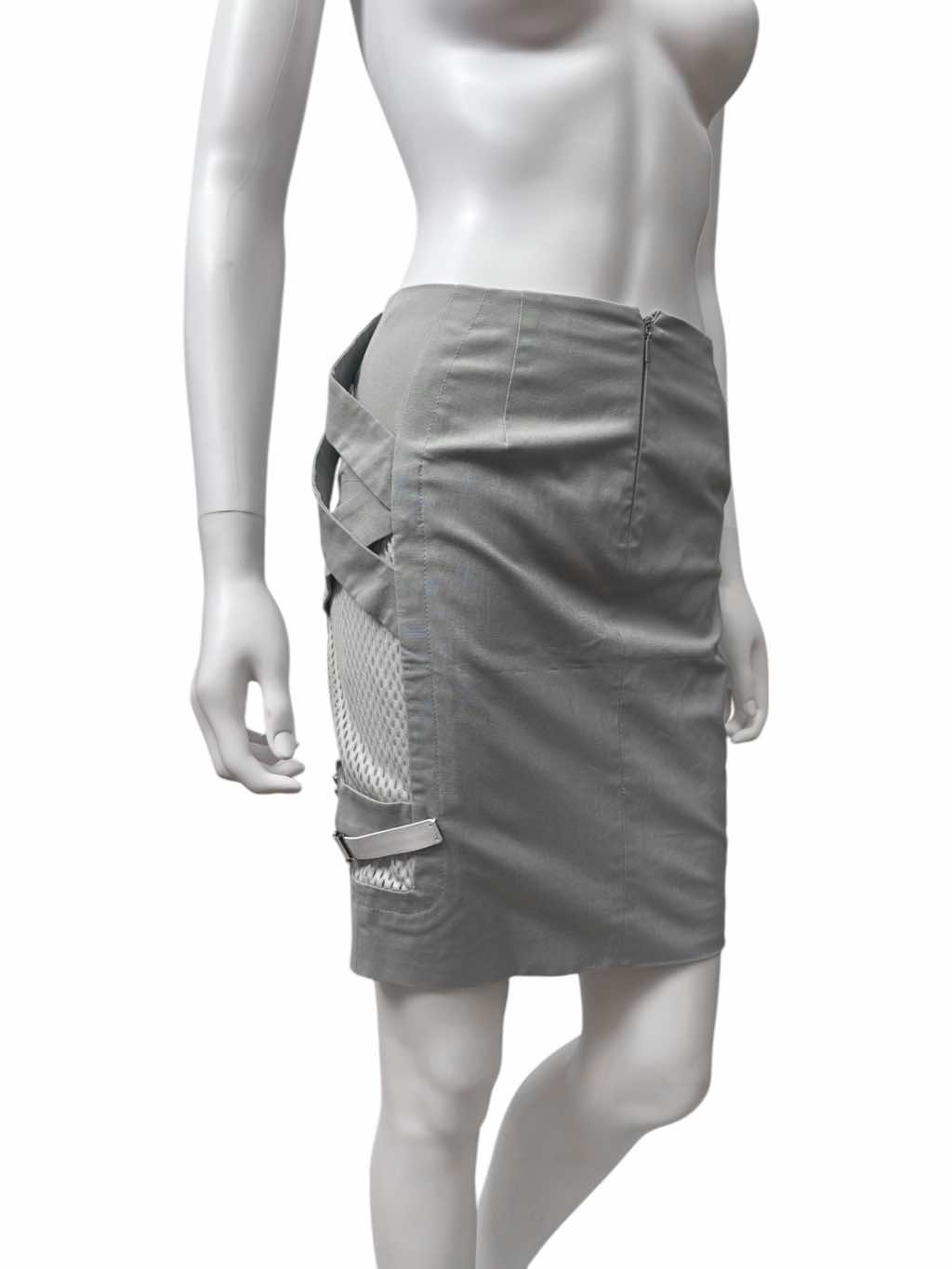 Gucci Bondage Grey Skirt - Image 6