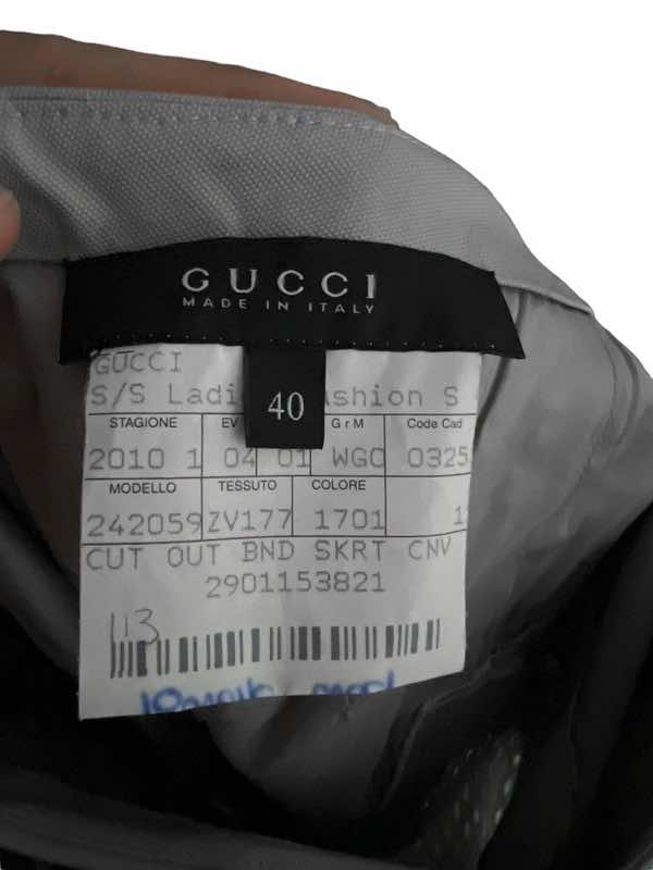 Gucci Bondage Grey Skirt - Image 10