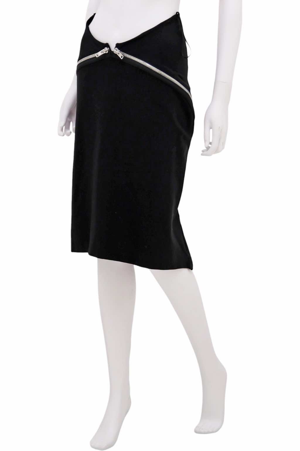 Maison Martin Margiela Curved Zip Up Skirt - Image 6