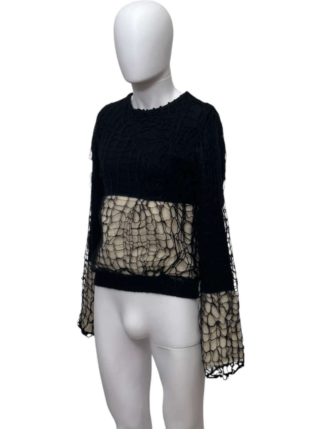 Balenciaga Black White Knitted Sweater - Back view