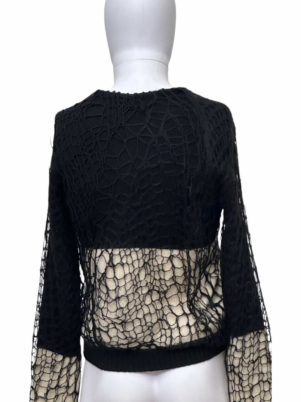 Balenciaga Black White Knitted Sweater - Side view