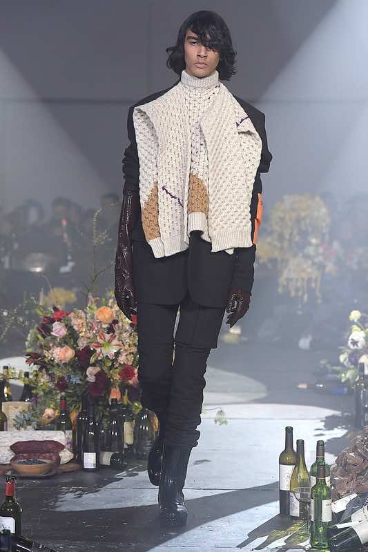 Raf Simons Argyle Sweater - Back view