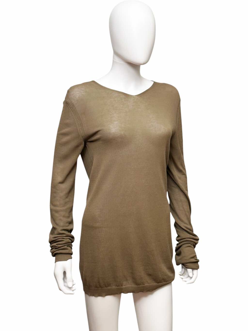 Rick Owens Beige Semitransparent Sweater - 4