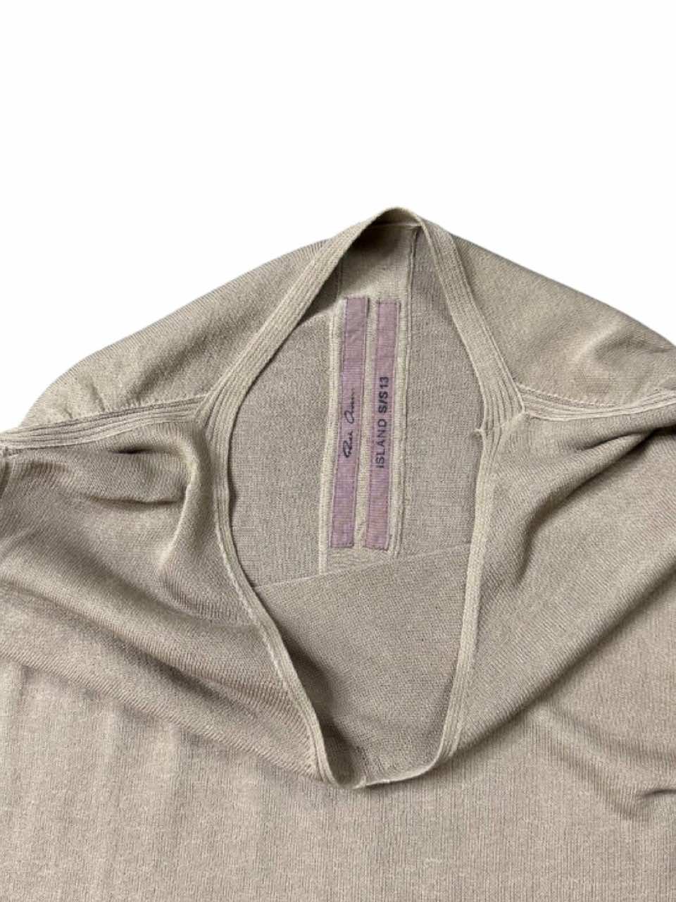 Rick Owens Beige Semitransparent Sweater - Side view