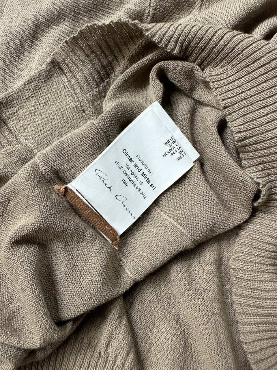 Rick Owens Beige Semitransparent Sweater - Detail 2