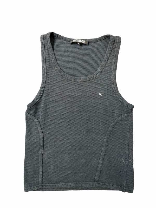 Raf Simons Honeycomb Black Tank Top