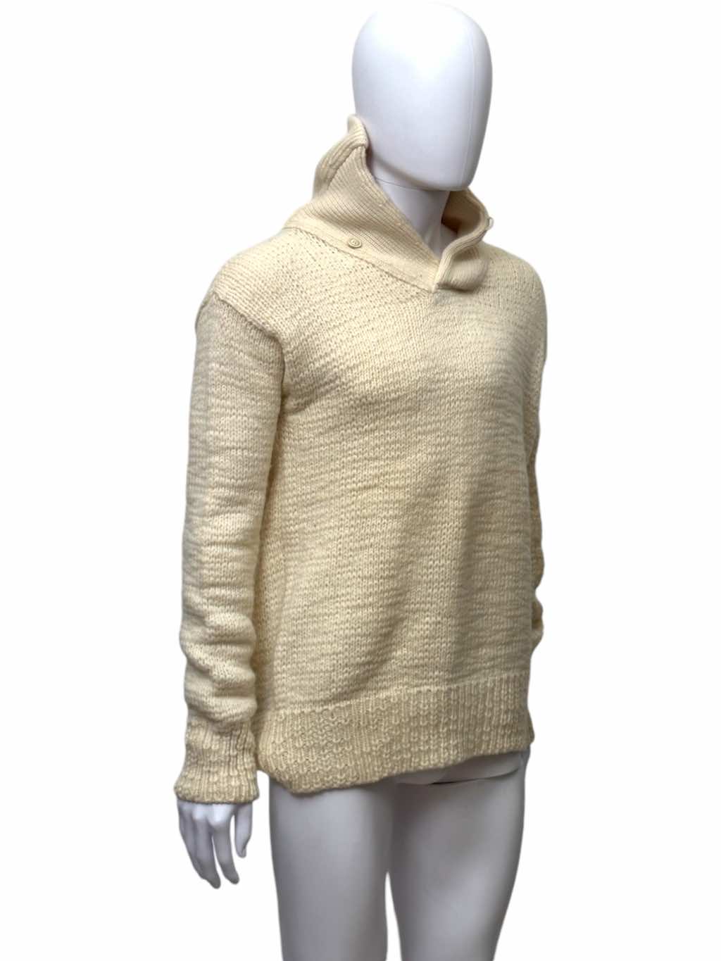 Maison Martin Margiela Knitted White Turtleneck - Side view
