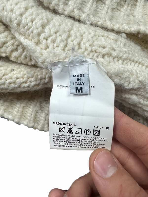 Maison Martin Margiela Knitted White Turtleneck - Detail 1