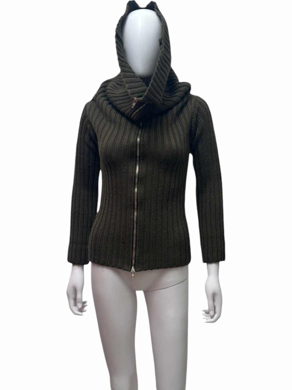 Maison Martin Margiela Green Cotton Turtleneck