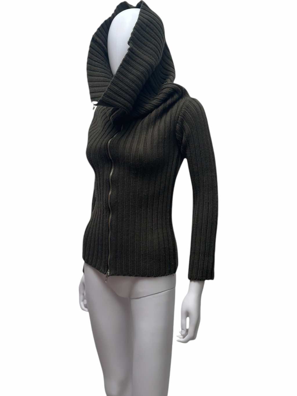 Maison Martin Margiela Green Cotton Turtleneck - Back view