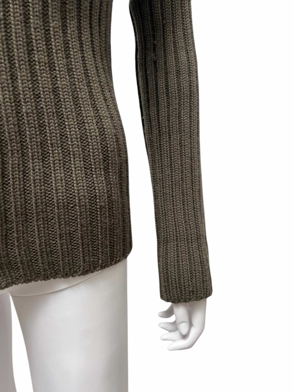 Maison Martin Margiela Green Cotton Turtleneck - Detail 1